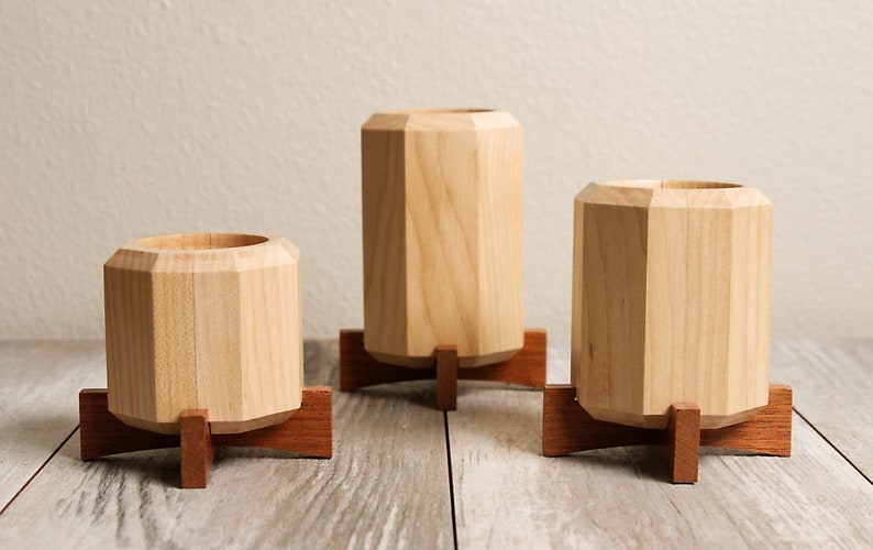 Wooden Plant Holders Succulent Planter Small Planter
