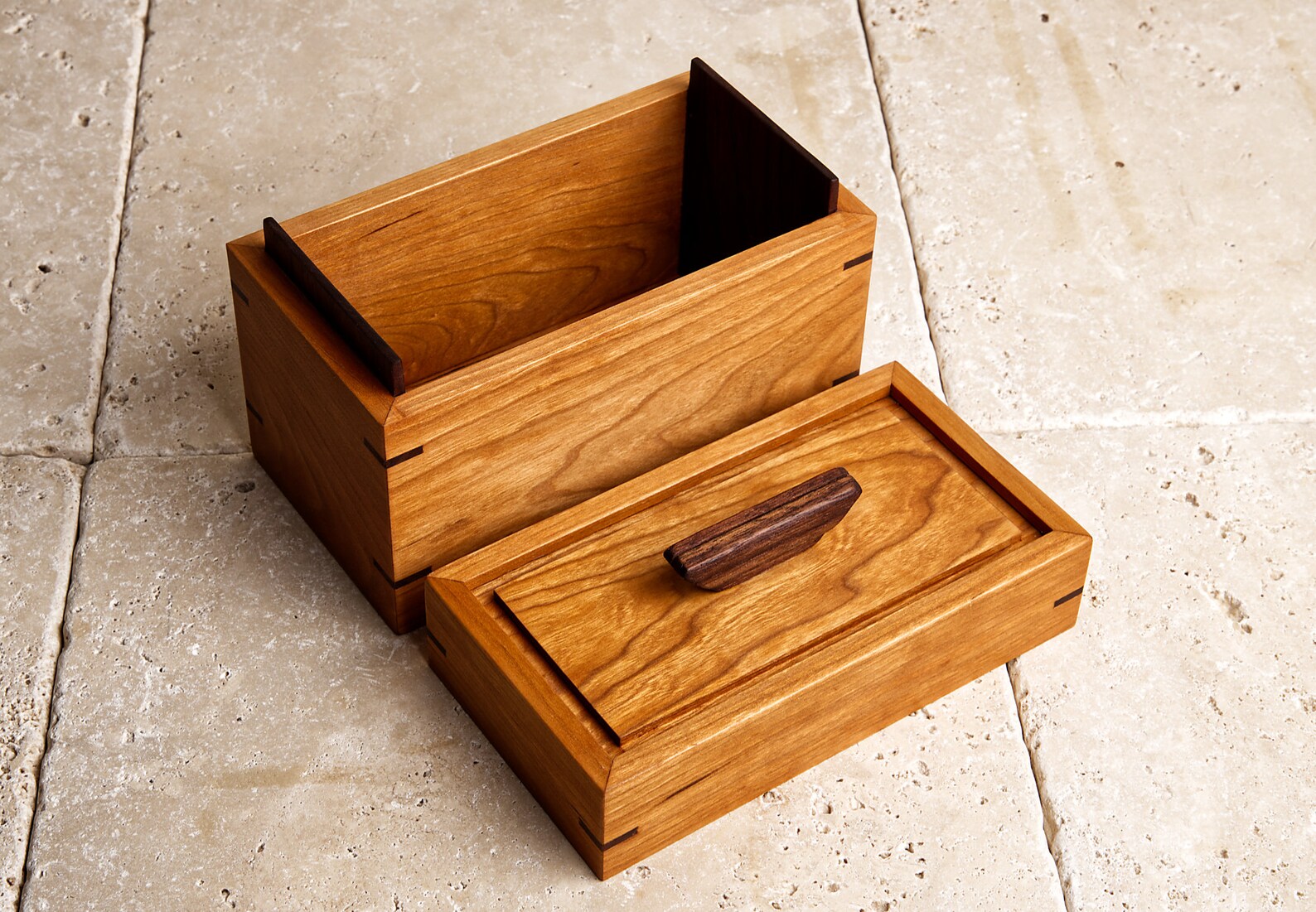Cherry Wood Recipe Box 4 X 6 Recipe Box Wooden Recipe Box Etsy