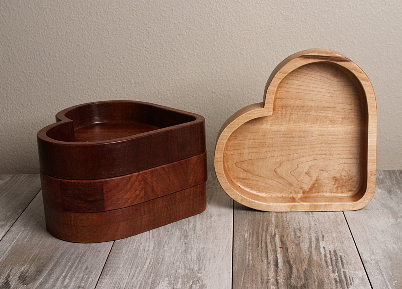 Wooden Tray Wooden Bowl Wooden Candy Tray Heart Shaped Tray Etsy