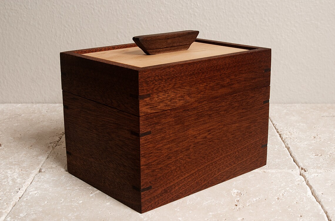 Large Recipe Box Recipe Box 4x6 Wooden Recipe Box Etsy