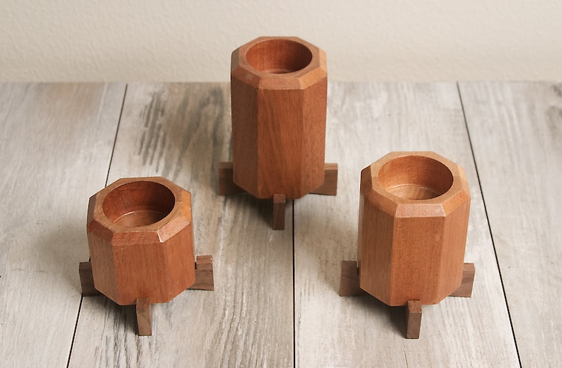Wooden Plant Holders Succulent Planter Small Planter