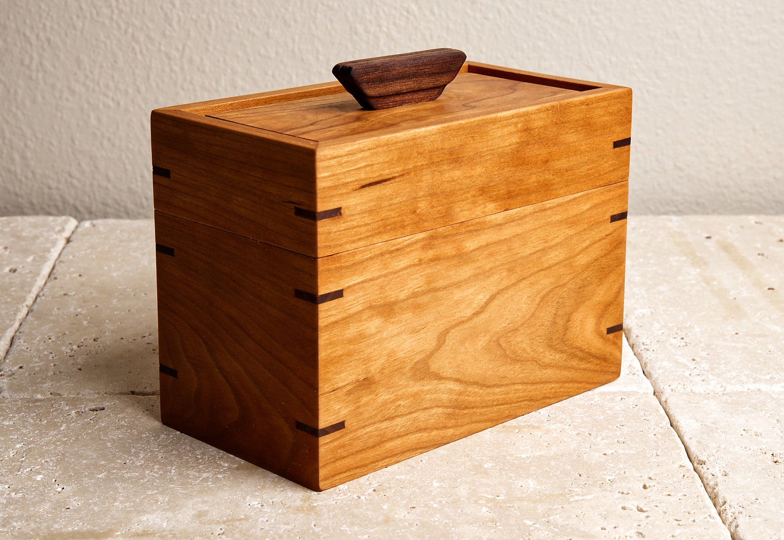 Cherry Wood Recipe Box 4 X 6 Recipe Box Wooden Recipe Box Etsy