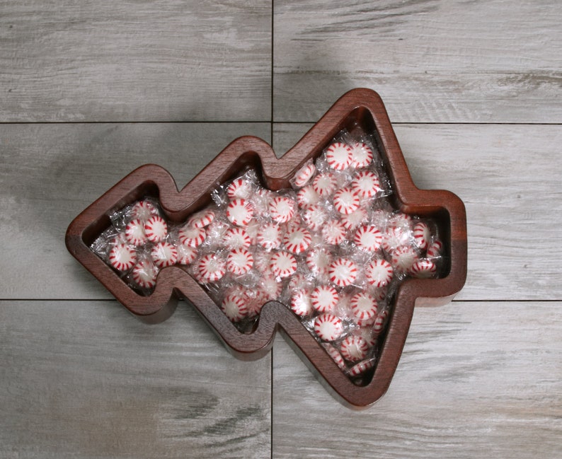 Wooden Candy Tray Tree Candy Tray Christmas Tree Candy Tray Etsy