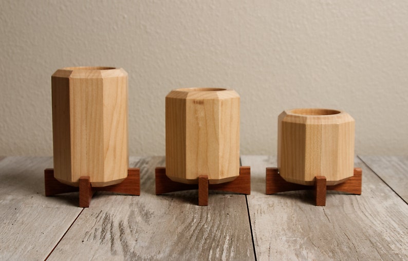 Wooden Plant Holders Succulent Planter Small Planter