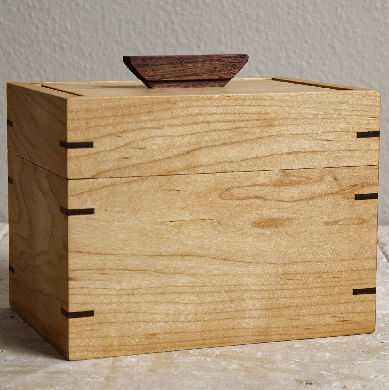 Large Handmade 4x6 Maple Recipe Box: Wooden 4x6 Card Holder - Etsy
