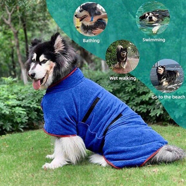 Fibre Dog Bathrobe