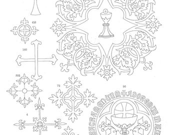 Vintage Ecclesiastical Embroidery Designs: Thomas Brown Part 1 (PDF Pattern)