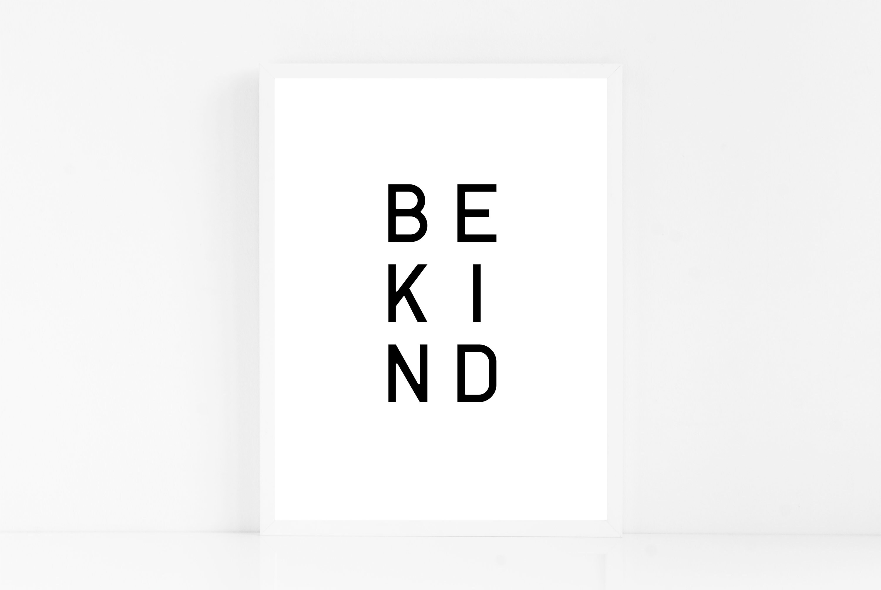 Be Kind Be Kind Print Be Kind Printable Download Digital | Etsy