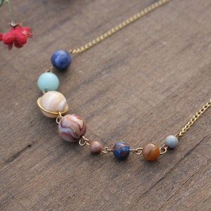 Solar system necklace