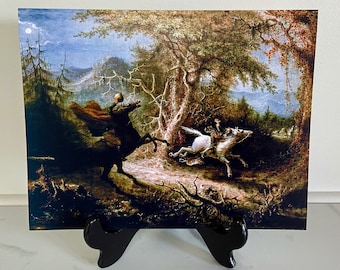 The Legend of Sleepy Hollow Reproduction Print - "The Headless Horseman Pursuing Ichabod Crane" par John Quidor, vers 1858