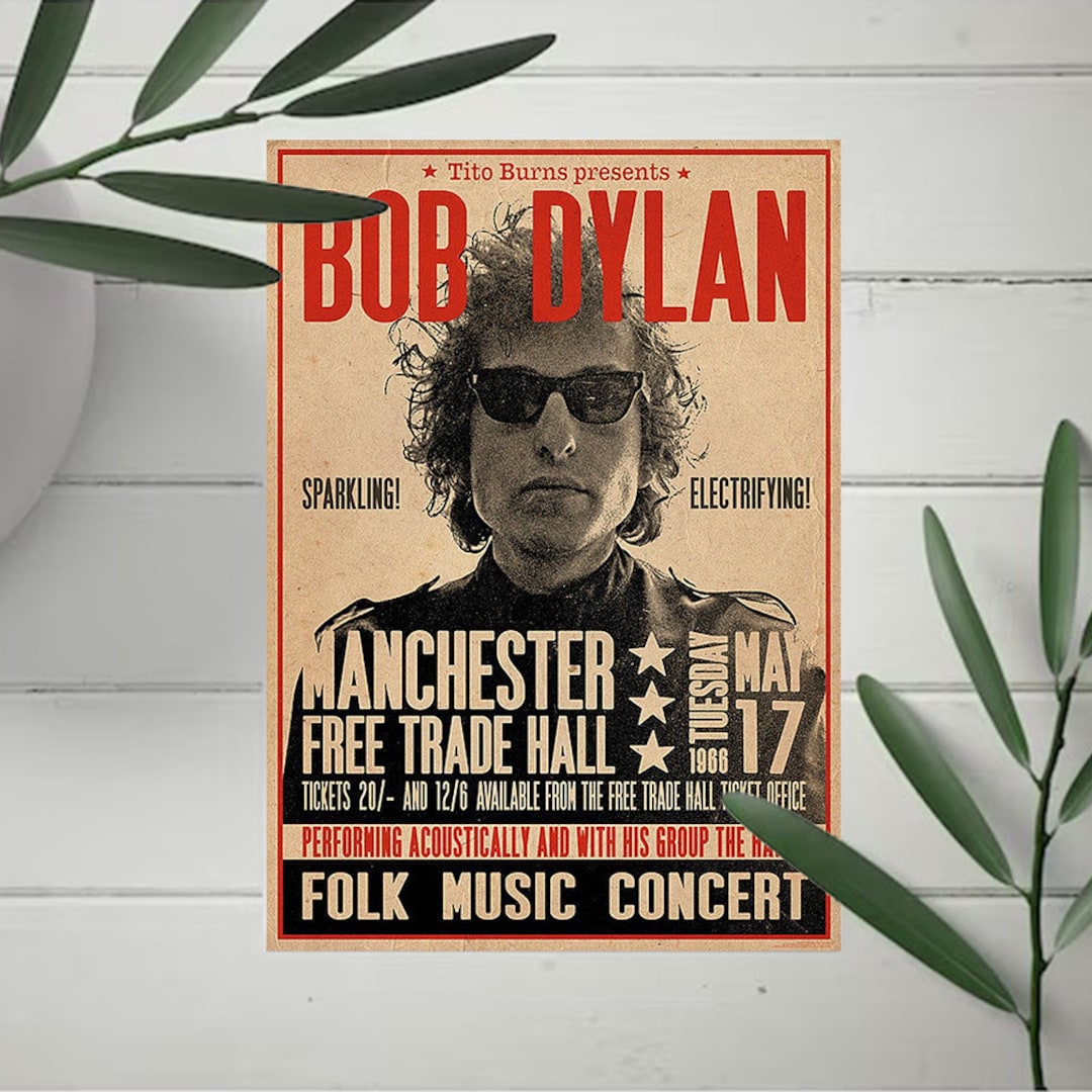 Bob Dylan Concert Poster Etsy