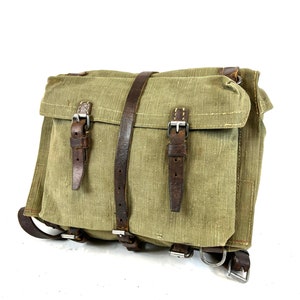 ZAINO DELL'ESERCITO SVIZZERO 1944, Zaino dell'esercito svizzero modello raro, Zaino dell'era della seconda guerra mondiale, Zaino militare svizzero, Borsa dei corrispondenti dell'esercito svizzero