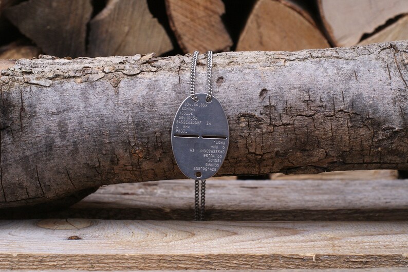 Swiss Army Dog Tag Swiss Military Soldier Identification Tag Etsy