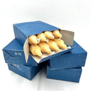 SWISS ARMY Box of Genuine Long Burn STEARIN Candles from the 1970s for a Folding Lantern or Carry Lantern from Swiss Military Switzerland