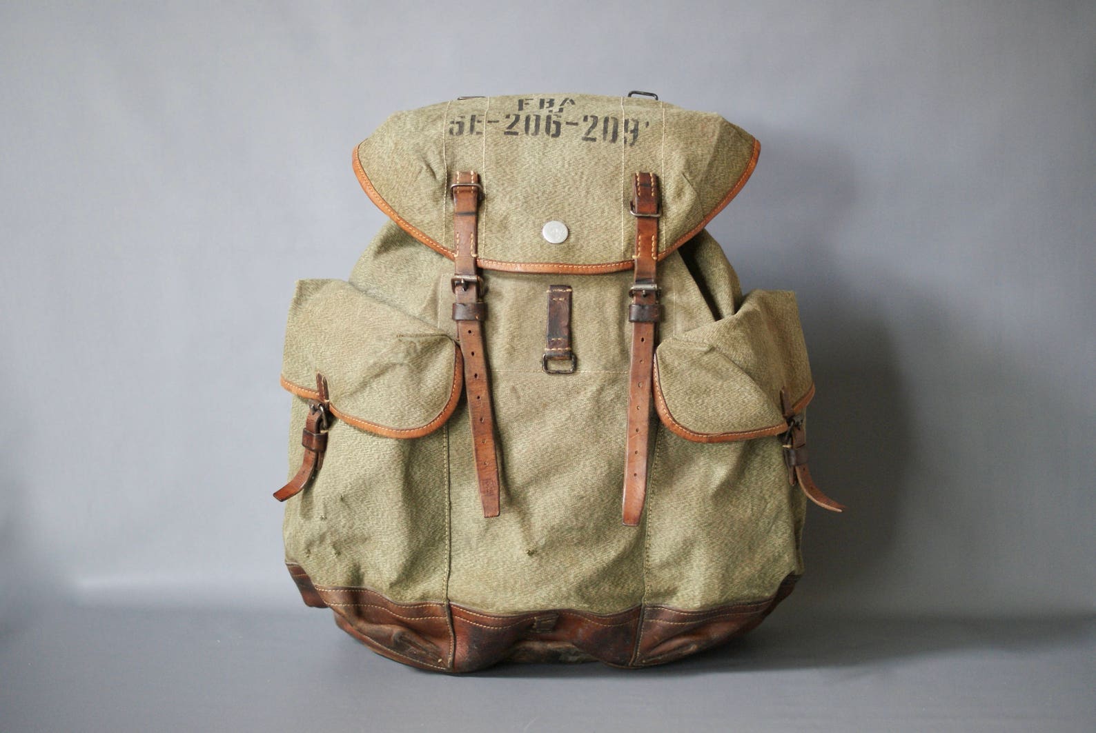Swiss Army 1940s BACKPACK Swiss Military Backpack Swiss Army Etsy