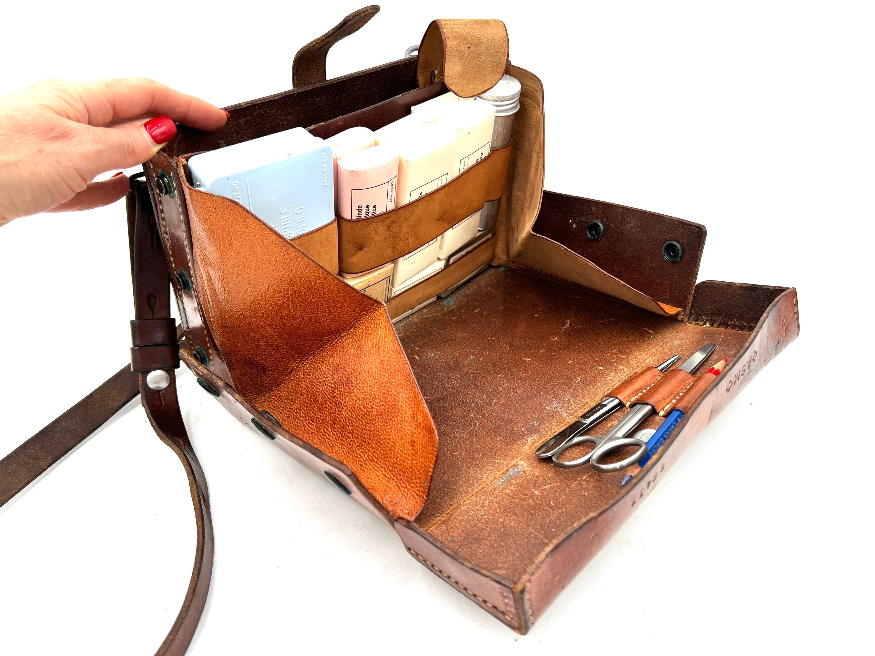 Swiss leather medic bag new arrivals