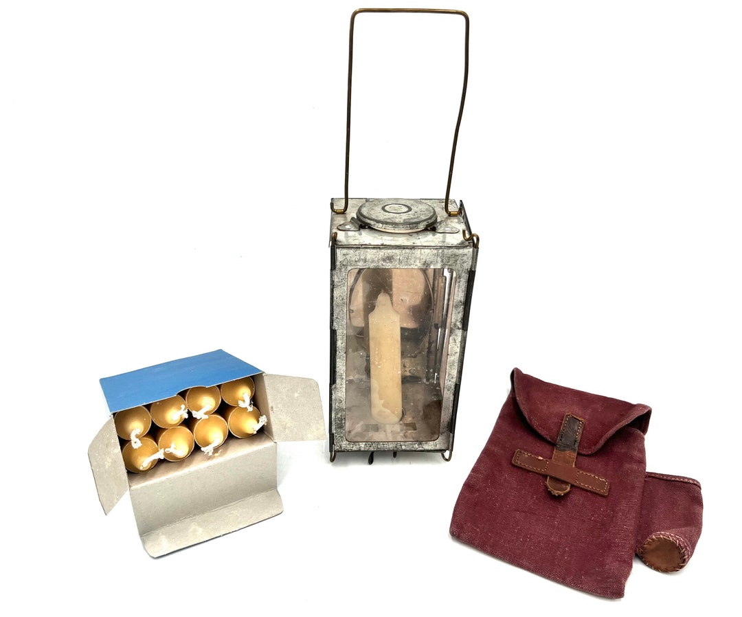Swiss Army Folding Lantern Old Model 1940s With an Unused Box of
