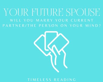 Pick A Card Reading: Future Spouse, Love Tarot (Digital File)
