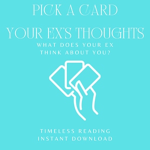 PICK A CARD - Was denkt dein Ex über dich? - Sofortige Lieferung - Digitale Datei