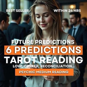 6 Future Predictions: Psychic Reading by Psychic Medium (PDF Delivery) Within 24 Hrs