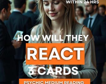 What Will Be Their Reaction? 3 Cards - Tarot Card Reading (PDF Within 12-24 Hrs)