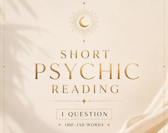 Short Psychic Reading, 1 Question - Within 24 Hrs, Written or Audio Reading