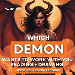 あなたと協力したい悪魔は誰？ タロット占い + 24時間以内に悪魔の絵を描きます