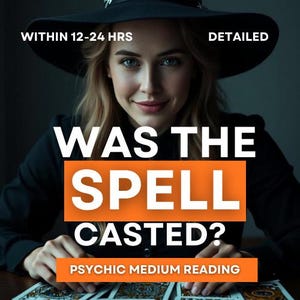 Quick Spell Check - Was Your Spell Casted? PDF or Audio Psychic Reading Within 12-24 Hours