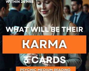 What Will Be Their Karma? Tarot Card Reading - 3 Cards - Within 24 Hrs