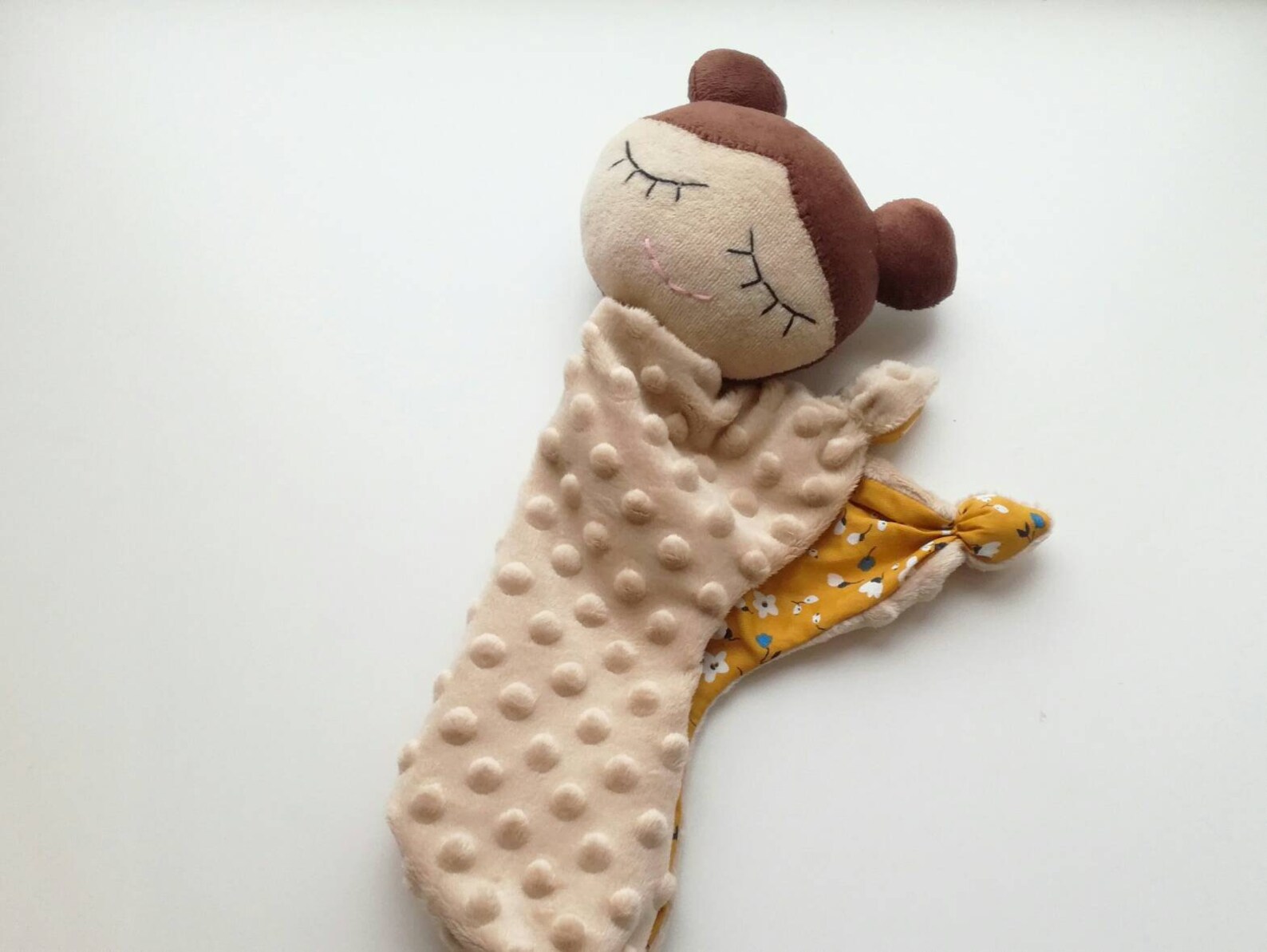 First baby doll to sleep lovey blanket sleeping soft doll Etsy