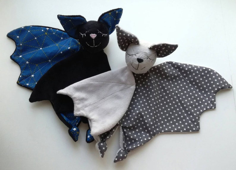 Download stuffed baby animal toy Baby lovey bat security blanket ...