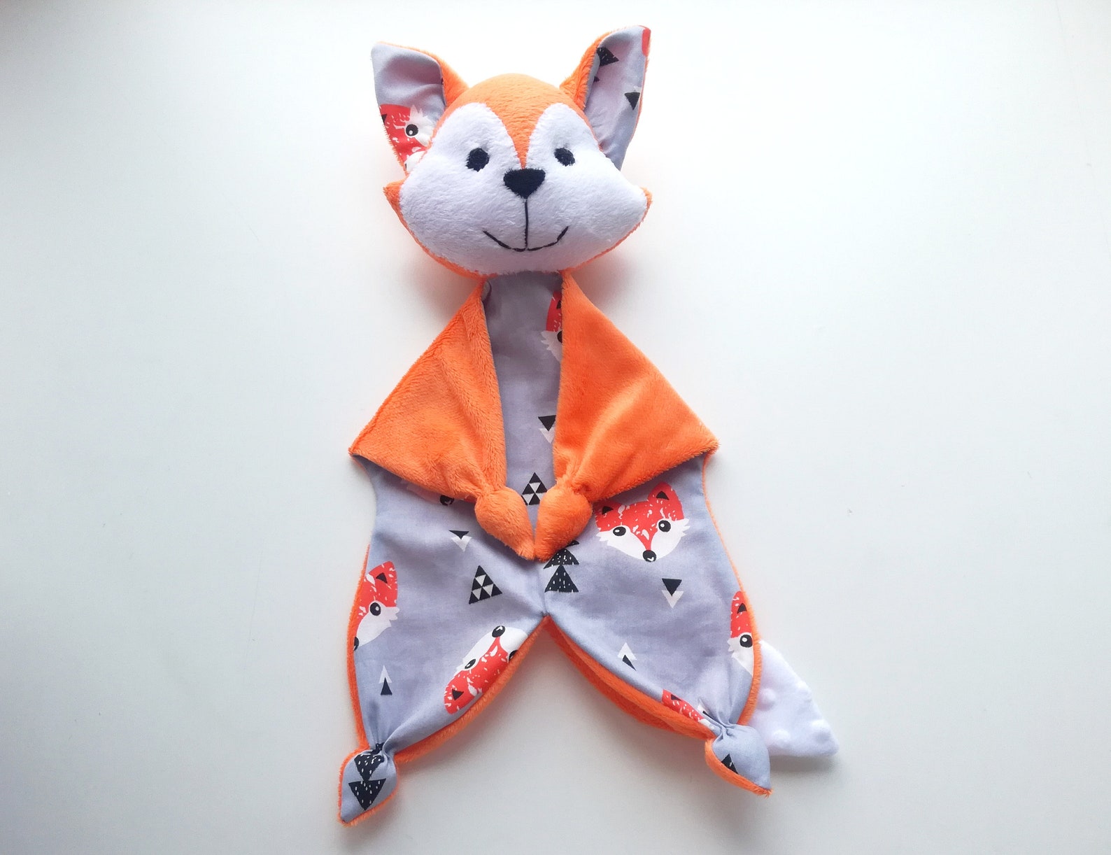 Fox lovey pdf pattern baby lovey sewing pattern baby  etsy