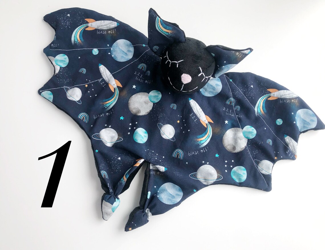 Download Personalized bat lovey security blanket doudou comforter ...