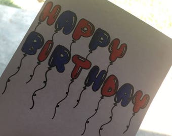 Balloon Birthday Card