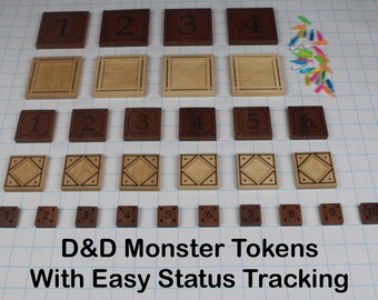 D&D Monster Tokens … With Easy Status Tracking