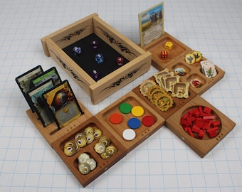 Modular Game Piece Tray System and Dice Tray