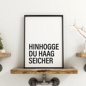 HAAGSEICHER Schwarzwald Bild Klo Deko I Toiletten Dekoration