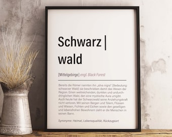 Black Forest Definition Black Forest Image FINE ART PRINT Black Forest Definition Poster Black Forest Love Art Print Black Forest Image