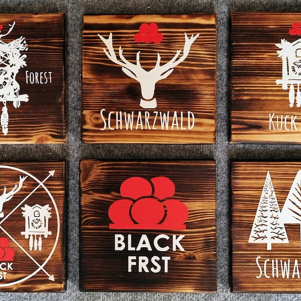 Schwarzwald Bild aus Holz, Schwarzwaldbrett, Bollenhut Bild, Geschenk aus dem Schwarzwald, Schwarzwald Deko rustikal,