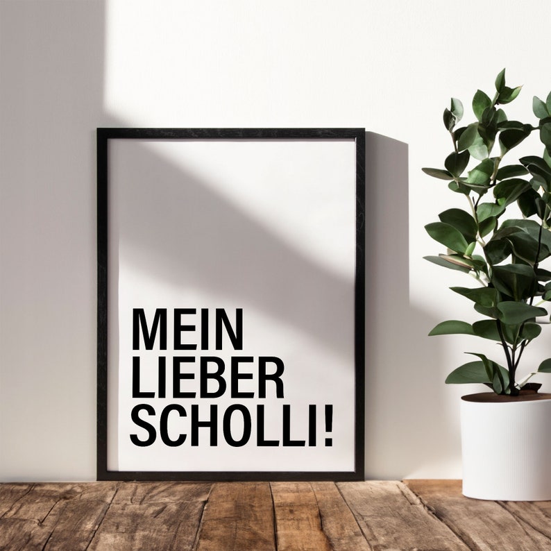 MEIN LIEBER SCHOLLI Schwarzwald Bild Poster Badisch Spruch Etsy.de