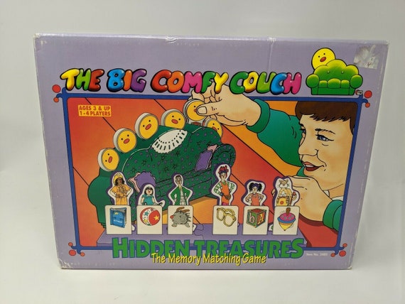 The Big Comfy Couch Hidden Treasures Memory Board Game Etsy