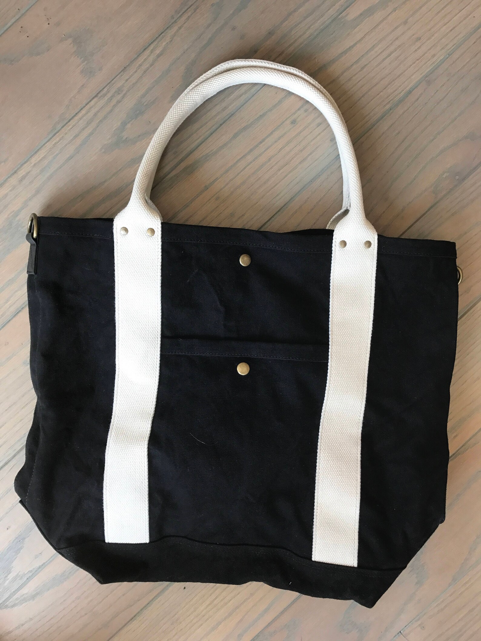 XL Black Canvas Tote Bag With Cream Handles Shoulder Strap Etsy xl-black-canvas-tote-bag-with-cream-handles-shoulder-strap-etsy