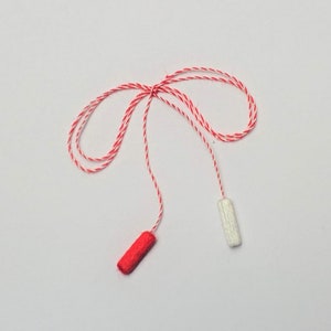Mărțișor, Martisor string, Martisor cord, Martisor brooch USA, Red and White Martisor, Spring holiday