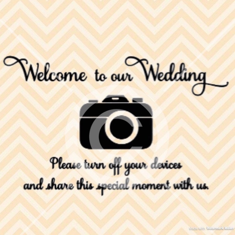 Free Free 167 Welcome To Our Unplugged Wedding Svg SVG PNG EPS DXF File