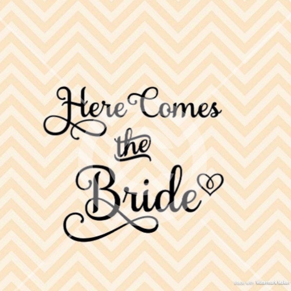 Here comes the bride svg, Bride svg, wedding isle sign svg, wedding svg, bridal svg, ceremony sign svg, ring bearer sign svg,flower girl svg