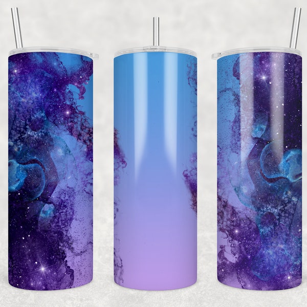 20oz Purple and Blue Ombre Tumbler Png, 20oz Purple and Blue Tumbler Wrap, Sublimation tumbler wrap ombre, Blue and Purple marble png