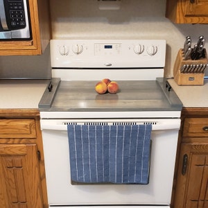 Stove cover noodle board solid wood made to order sizes and colors Sink covers available to match.