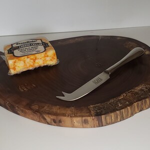 Charcuterie board  Geppetto board Live edge walnut serving tray cheese board handcrafted end grain cookie slab.