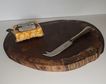 Live Edge Walnut Charcuterie Board: Handcrafted Cheese Serving Tray