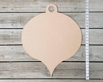Unfinished Wood Christmas Ornament: DIY Craft Blank (25x21 inches)